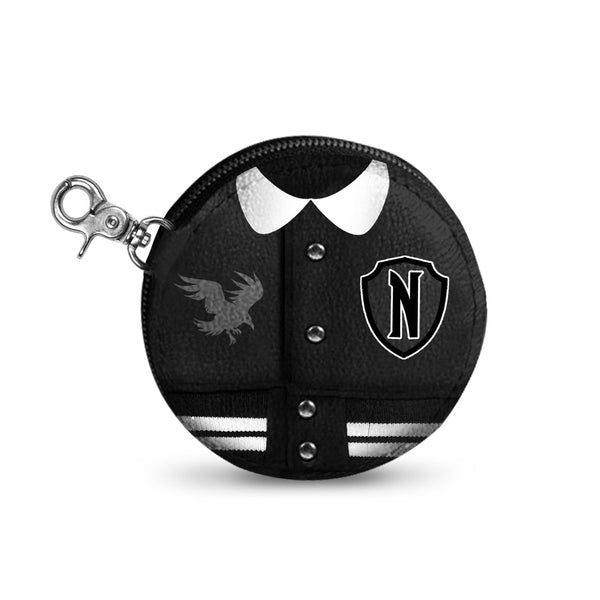 Porte-Monnaie Cookie Wednesday « Varsity Casual » – Noir