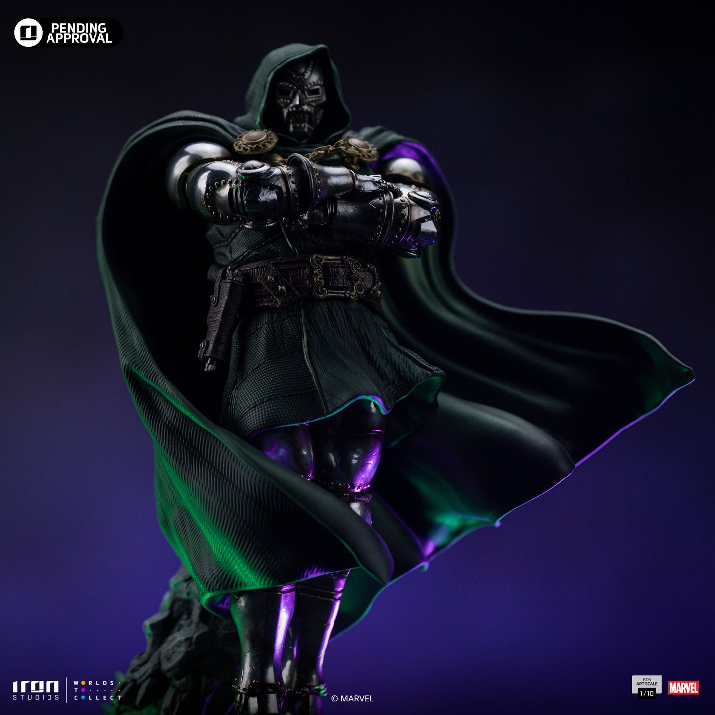 Statue Doctor Doom - Infinity Gauntlet Diorama - Art Scale 1/10 - The Fantastic Four