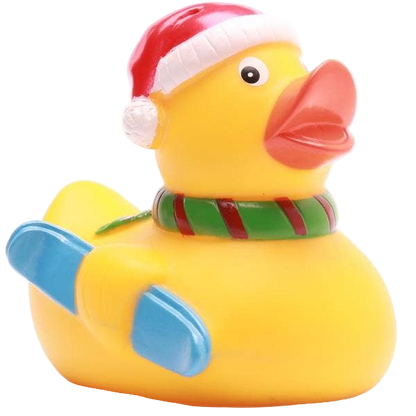 Christmas Skiing Duck