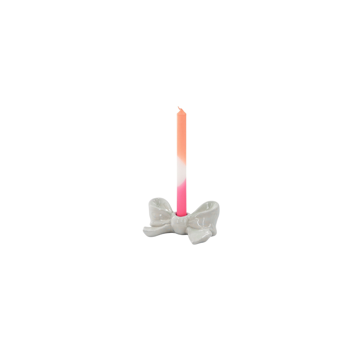 Candeliere - Nodo - Ceramica - Bianco - 18x9x7 cm
