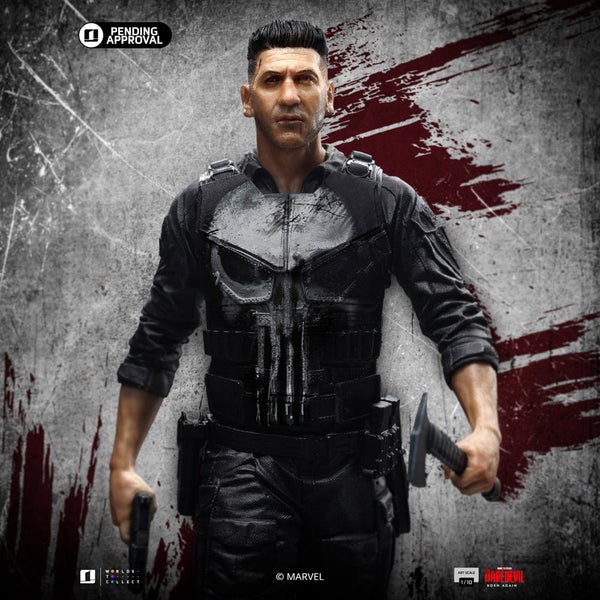 パニッシャー スタチュー - デアデビル: ボーン・アゲイン - アートスケール 1/10 - アイアン・スタジオ