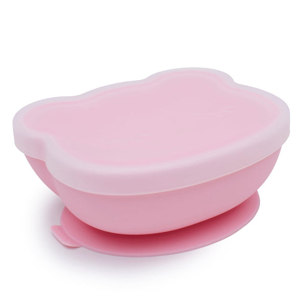 Ciotola in silicone a forma di orso rosa cipria