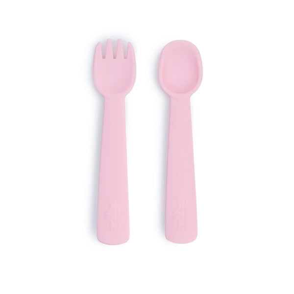 Set di posate per bambini rosa cipria