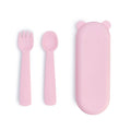 Set di posate per bambini rosa cipria