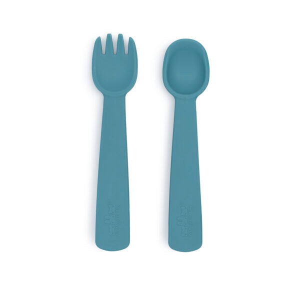 Duck blue baby cutlery