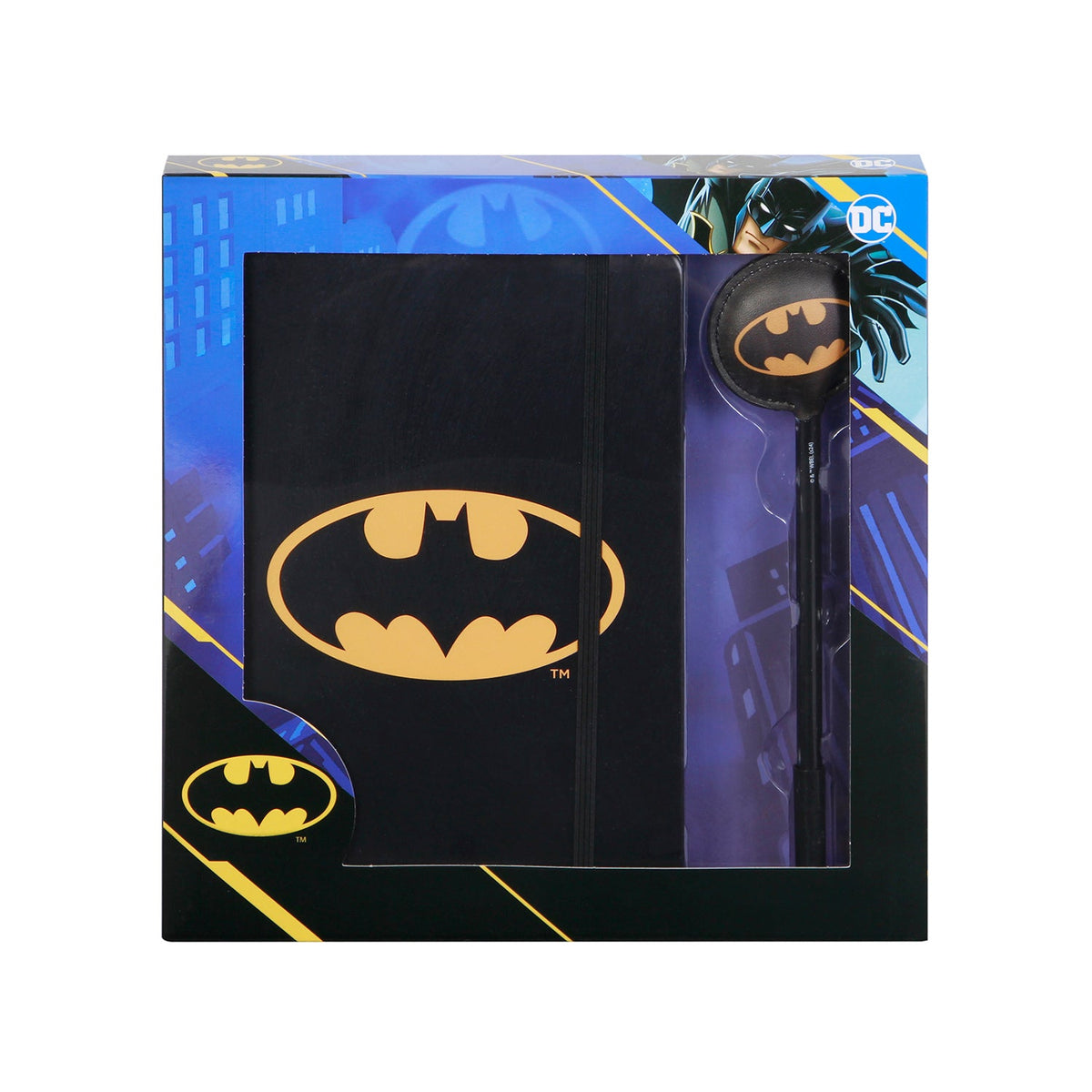 Coffret Journal + Stylo Fashion DC Comics Batman « Batsignal »