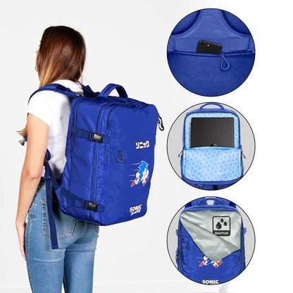 Grand Sac à Dos de Voyage Sonic the Hedgehog « Action Mercury » 47 x 23 x 33 cm