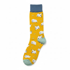 シロクマ柄ソックス