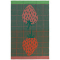 Beerenfarbenes Jacquard-Geschirrtuch
