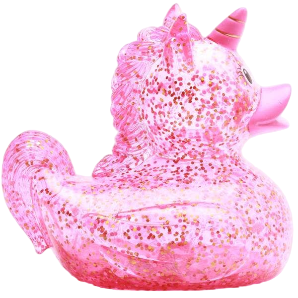 Canard Licorne Rose Pailleté
