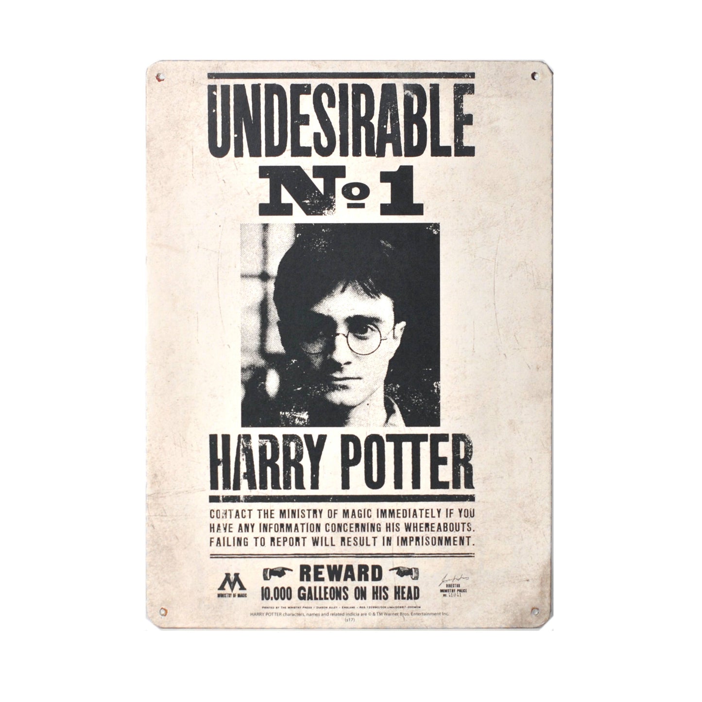 A5 metalen bord - Harry Potter (Ongewenst nr. 1)