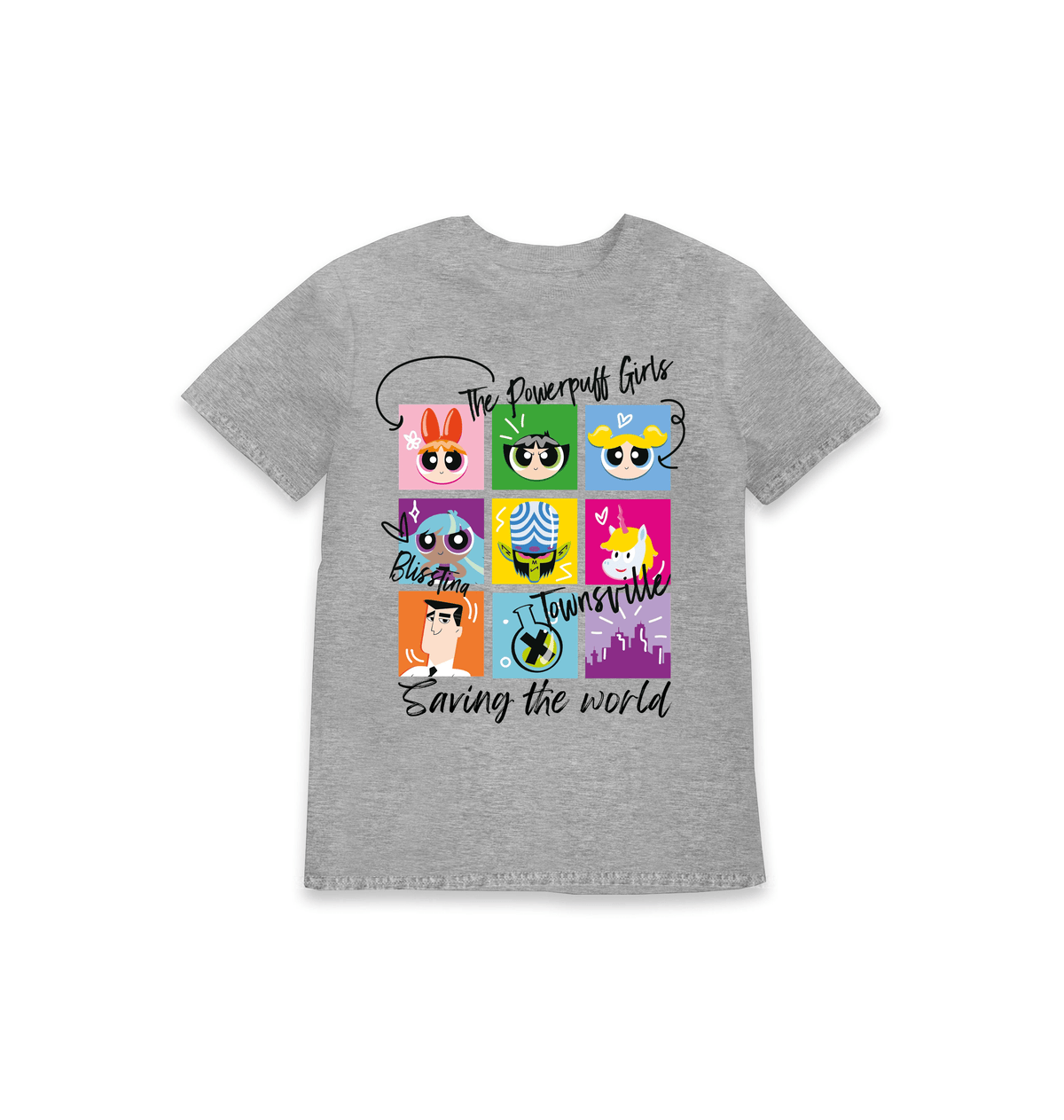 T-shirt enfant Powerpuff Girls Saving the World