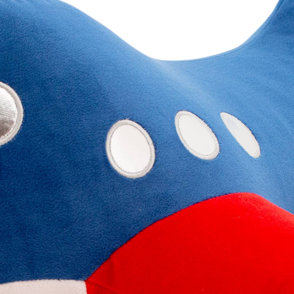 Cojín de peluche avión 40 cm