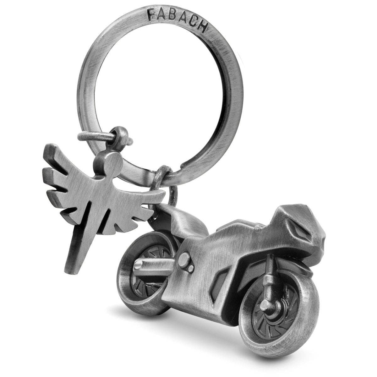 Porte-clés Moto avec Ange Gardien