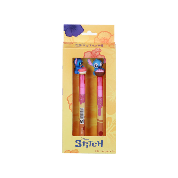 Pack de 2 Crayons Éternels Disney Lilo & Stitch « Mix » – Multicolore