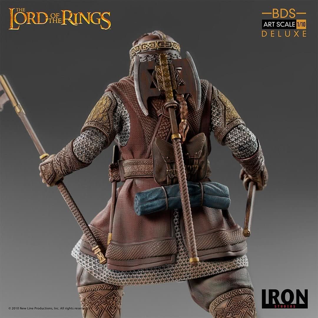 スタチュー ギムリ デラックス - ロード・オブ・ザ・リング - アートスケール 1/10 - 旅の仲間