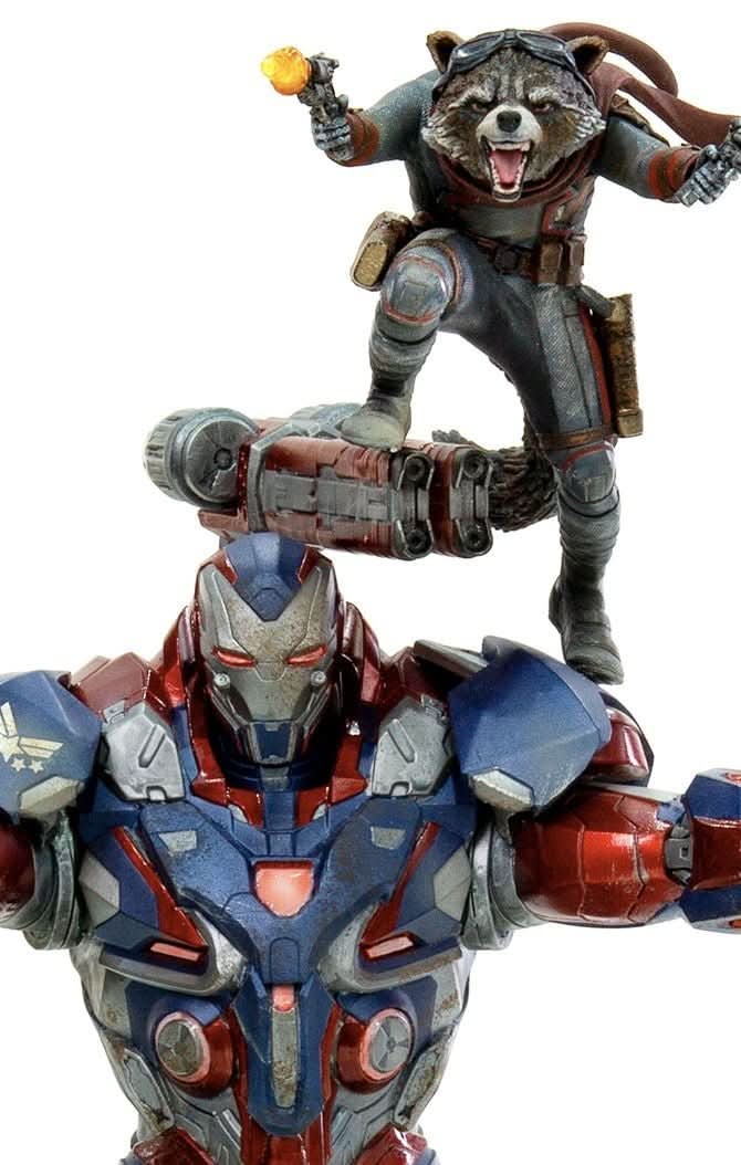 Statue Iron Patriot & Rocket - Avengers: Endgame - Art Scale 1/10