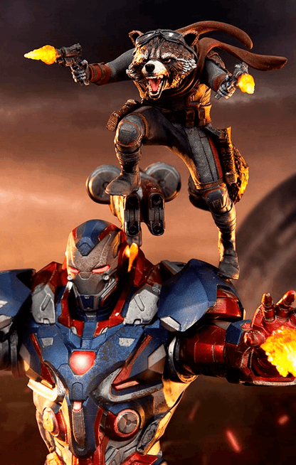 Statue Iron Patriot & Rocket - Avengers: Endgame - Art Scale 1/10
