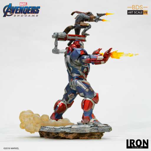 Statue Iron Patriot & Rocket - Avengers: Endgame - Art Scale 1/10