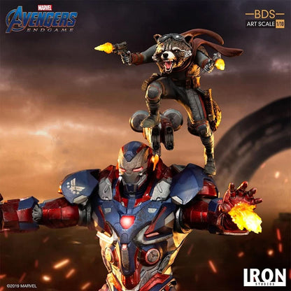 Statue Iron Patriot & Rocket - Avengers: Endgame - Art Scale 1/10