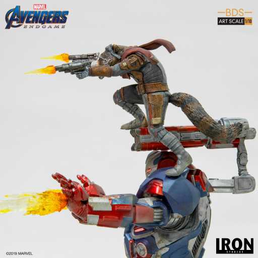 Statue Iron Patriot & Rocket - Avengers: Endgame - Art Scale 1/10