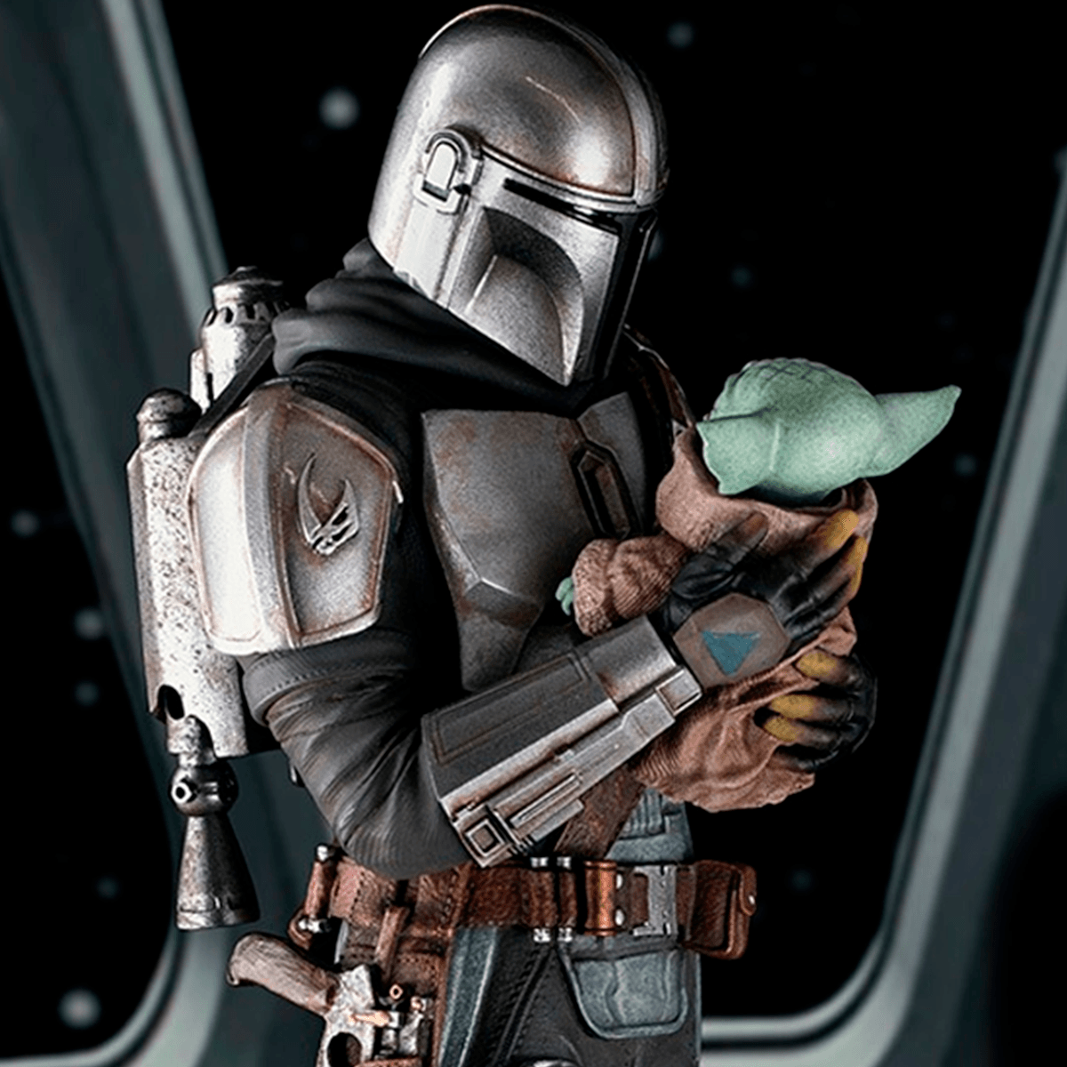 Statue The Mandalorian and Grogu - Star Wars: The Mandalorian - Art Scale 1/10