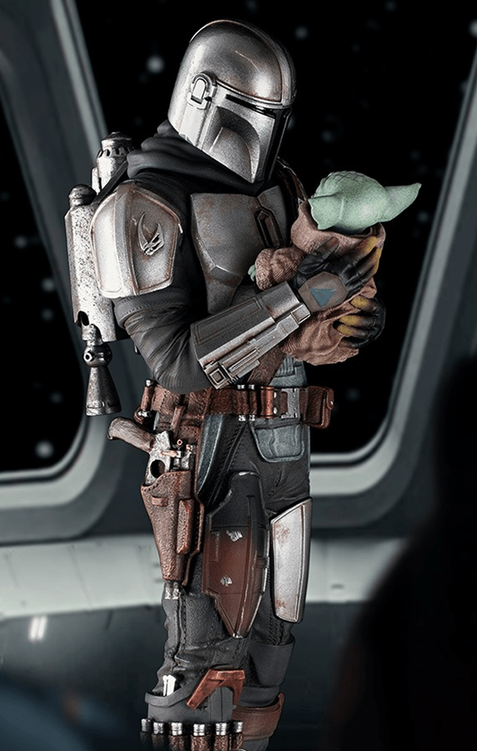 Statue The Mandalorian and Grogu - Star Wars: The Mandalorian - Art Scale 1/10