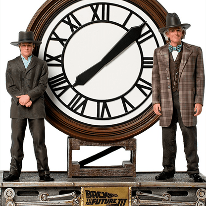 Statue Marty and Doc at the Clock - Back to the Future - Art Scale 1/10