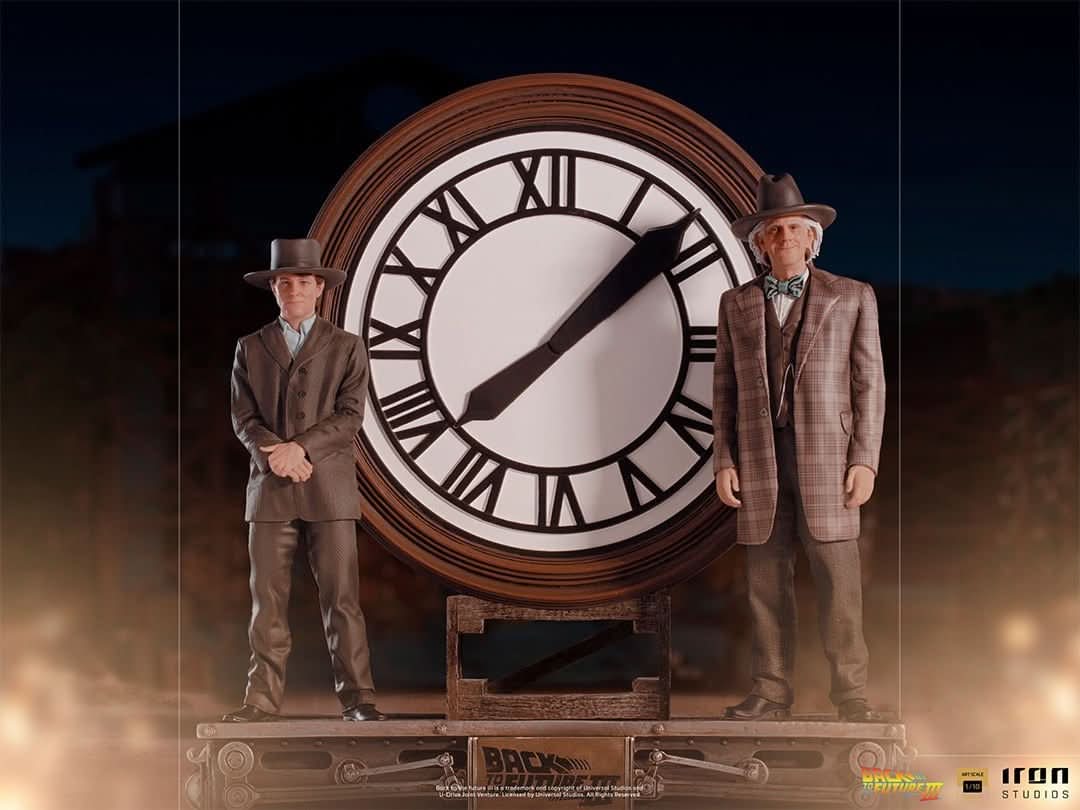 Statue Marty and Doc at the Clock - Back to the Future - Art Scale 1/10