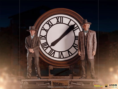 Statue Marty and Doc at the Clock - Back to the Future - Art Scale 1/10