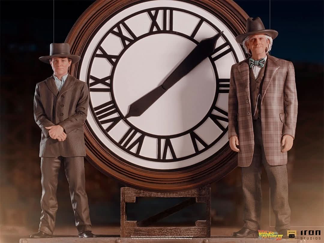 Statue Marty and Doc at the Clock - Back to the Future - Art Scale 1/10