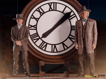 Statue Marty and Doc at the Clock - Back to the Future - Art Scale 1/10
