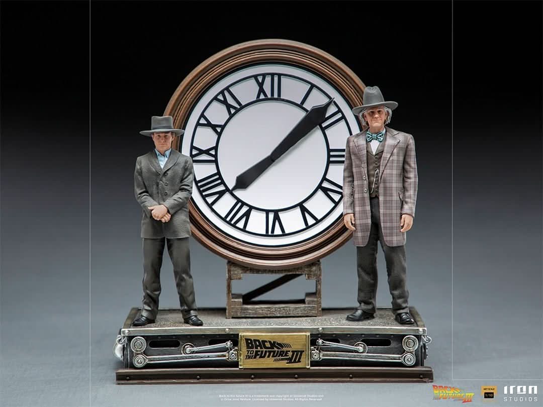 Statue Marty and Doc at the Clock - Back to the Future - Art Scale 1/10