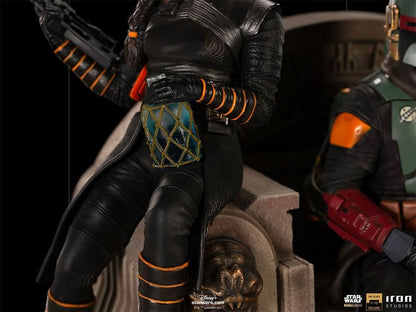 Statue Boba Fett and Fennec Shand on Throne Deluxe - Star Wars: The Mandalorian - Art Scale 1/10