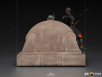 Statue Boba Fett and Fennec Shand on Throne Deluxe - Star Wars: The Mandalorian - Art Scale 1/10