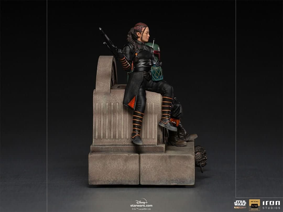 Statue Boba Fett and Fennec Shand on Throne Deluxe - Star Wars: The Mandalorian - Art Scale 1/10