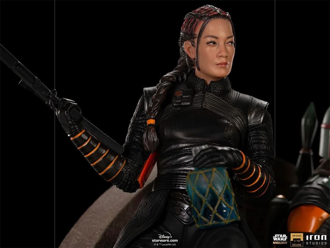 Statue Boba Fett and Fennec Shand on Throne Deluxe - Star Wars: The Mandalorian - Art Scale 1/10