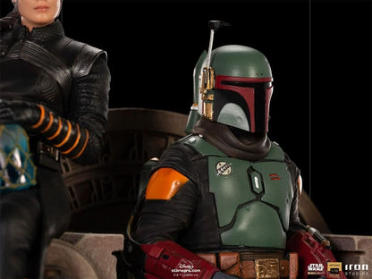 Statue Boba Fett and Fennec Shand on Throne Deluxe - Star Wars: The Mandalorian - Art Scale 1/10