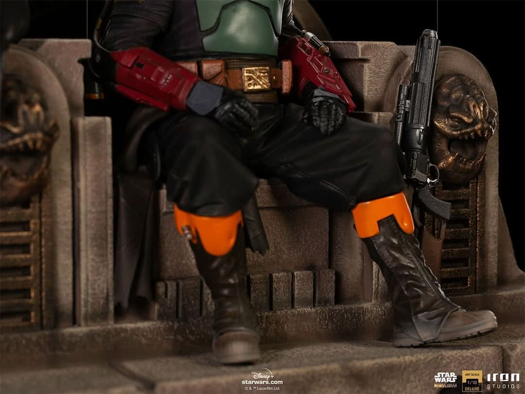 Statue Boba Fett and Fennec Shand on Throne Deluxe - Star Wars: The Mandalorian - Art Scale 1/10