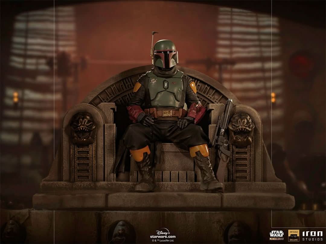 Boba Fett on Throne Statue - Star Wars: The Mandalorian - Art Scale 1/10