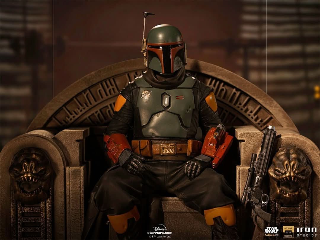 Boba Fett on Throne Statue - Star Wars: The Mandalorian - Art Scale 1/10