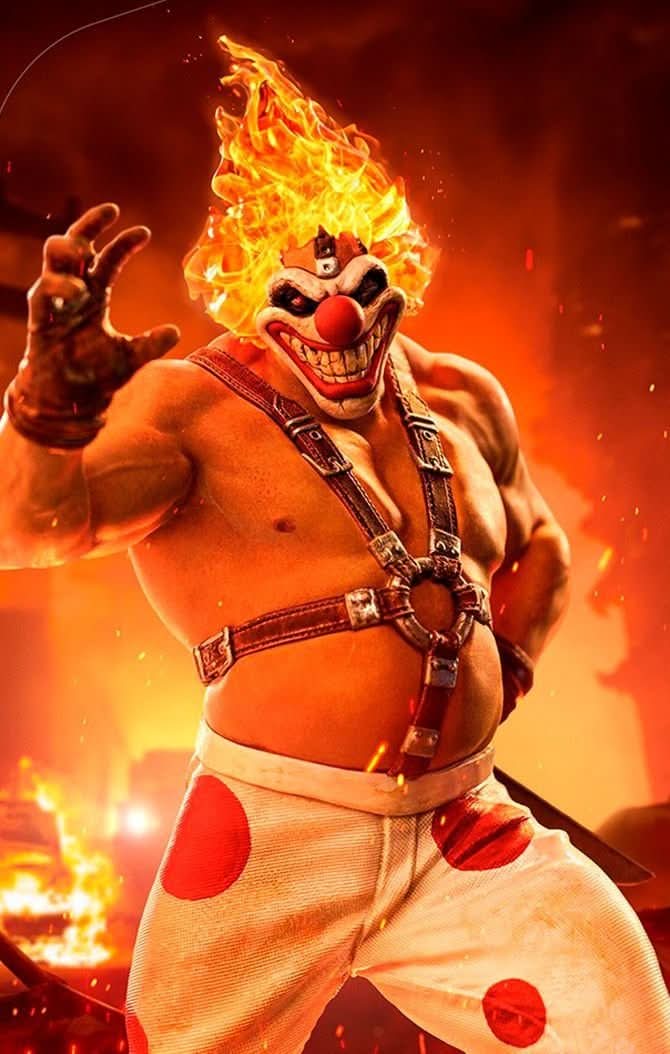 Statue Sweet Tooth Needles Kane - Twisted Metal - Art Scale 1/10