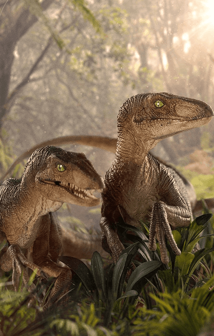Statue Just The Two Raptors - Jurassic Park - Art Scale 1/10 - Jurassic World