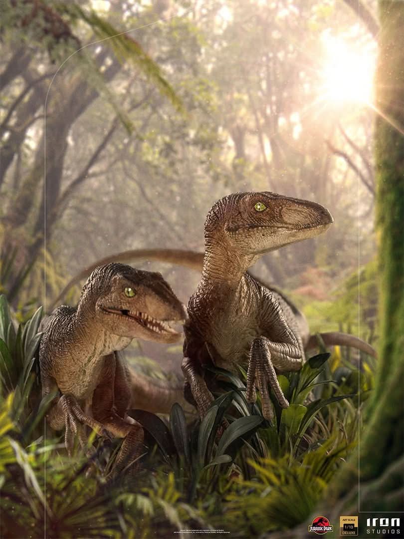 Statue Just The Two Raptors - Jurassic Park - Art Scale 1/10 - Jurassic World