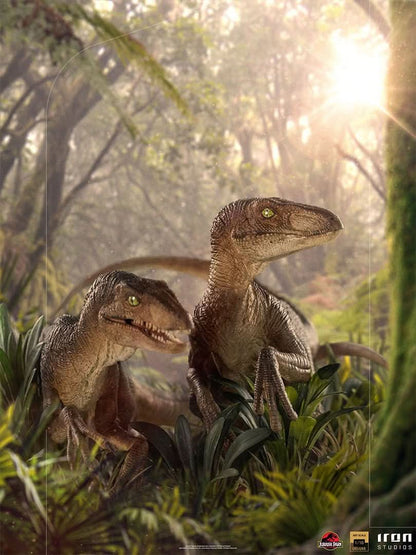 Statue Just The Two Raptors - Jurassic Park - Art Scale 1/10 - Jurassic World