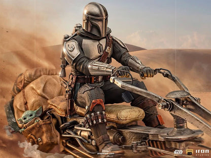 Statue The Mandalorian on Speederbike - Star Wars: The Mandalorian - Art Scale 1/10