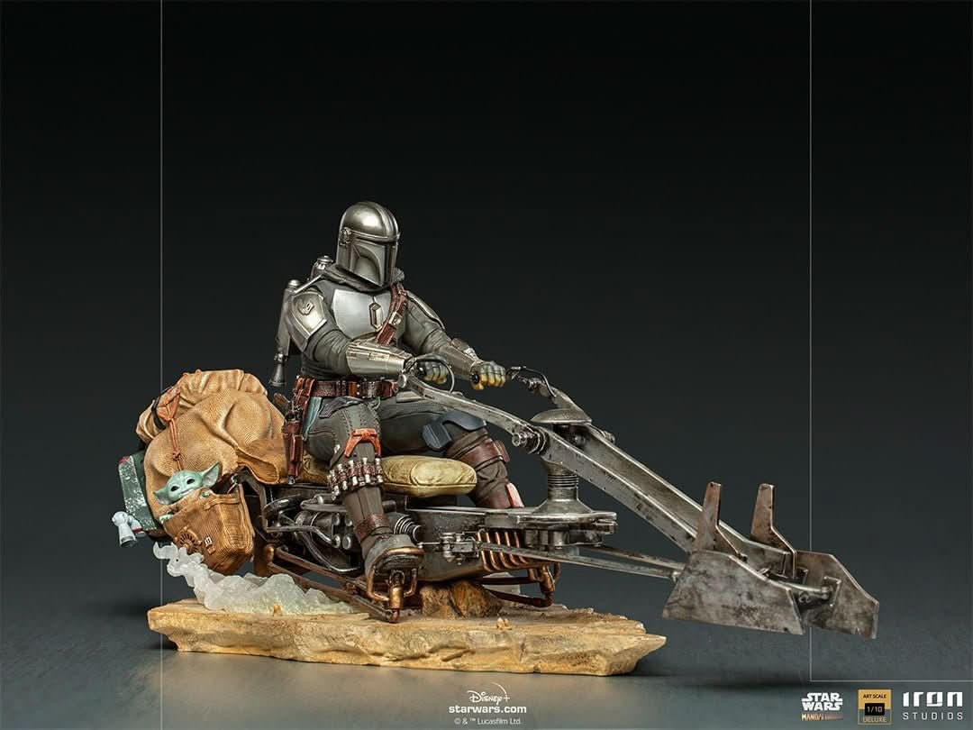 Statue The Mandalorian on Speederbike - Star Wars: The Mandalorian - Art Scale 1/10