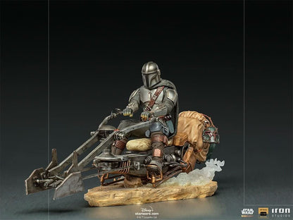 Statue The Mandalorian on Speederbike - Star Wars: The Mandalorian - Art Scale 1/10