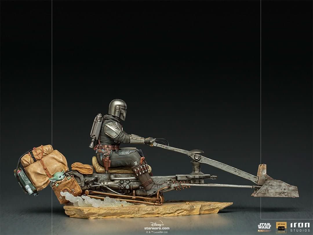Statue The Mandalorian on Speederbike - Star Wars: The Mandalorian - Art Scale 1/10