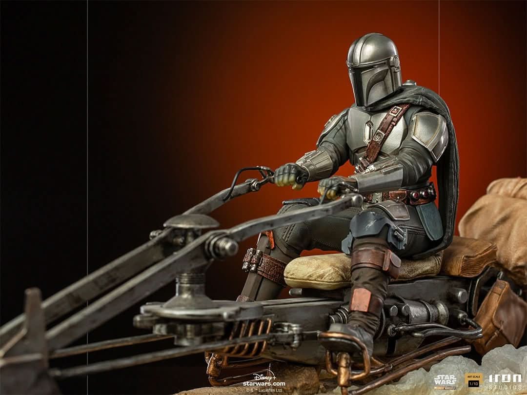 Statue The Mandalorian on Speederbike - Star Wars: The Mandalorian - Art Scale 1/10